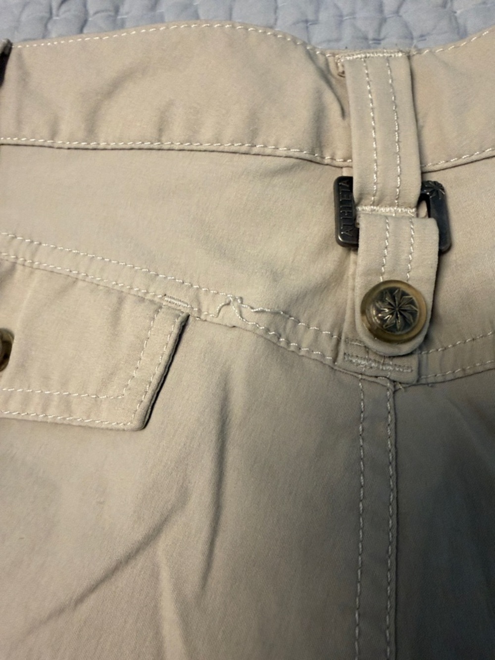 Athleta Beige Khaki Dipper Shorts - Picture 5 of 5